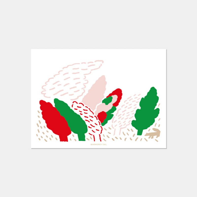 Postkarte - Windy Forest